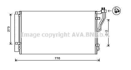 AVA QUALITY COOLING Конденсатор, кондиционер HY5246D